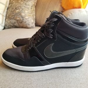 Nike Force Black Wedge Sneakers